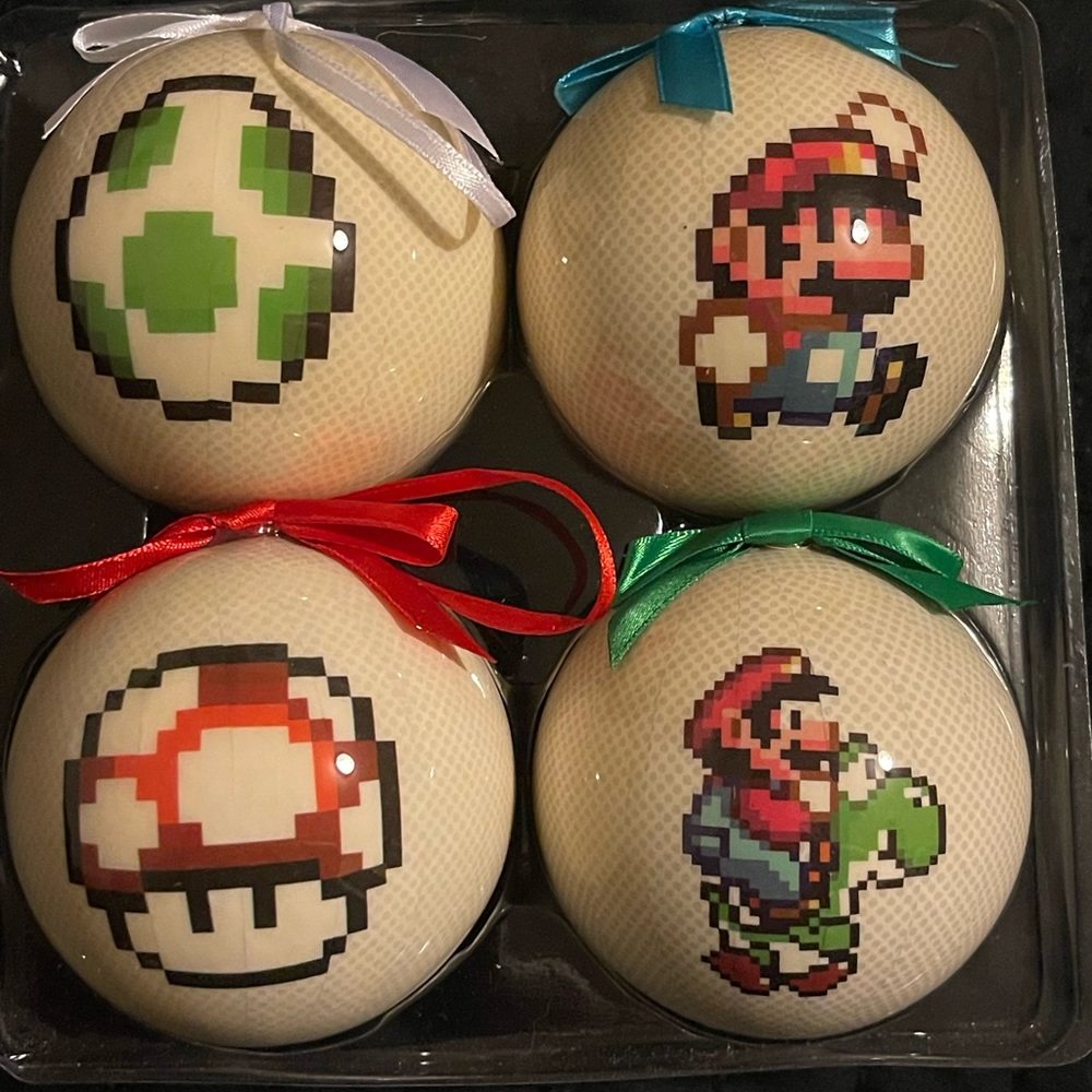 Officially licensed Super Mario ornaments